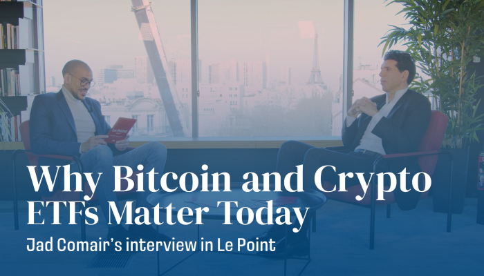 Melanion Capital | Jad Comair | Melanion Bitcoin Equities UCITS ETF | Le Point